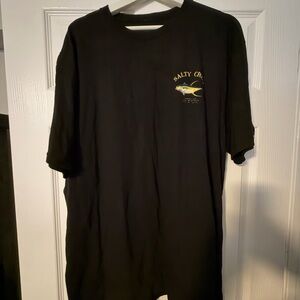 Salty Crew Black Tee with Yellow Logo